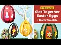 3d easter eggs  slottogether easter cricut craft