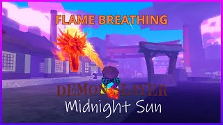 Demon Slayer: Midnight Sun Flame Breathing Showcase