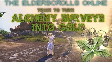 ESO: Secret Alchemy Survey Method STILL Works 2025 (Massive Gold & Columbine Tip)