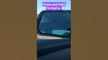 How to use power folding mirrors (if equipped)