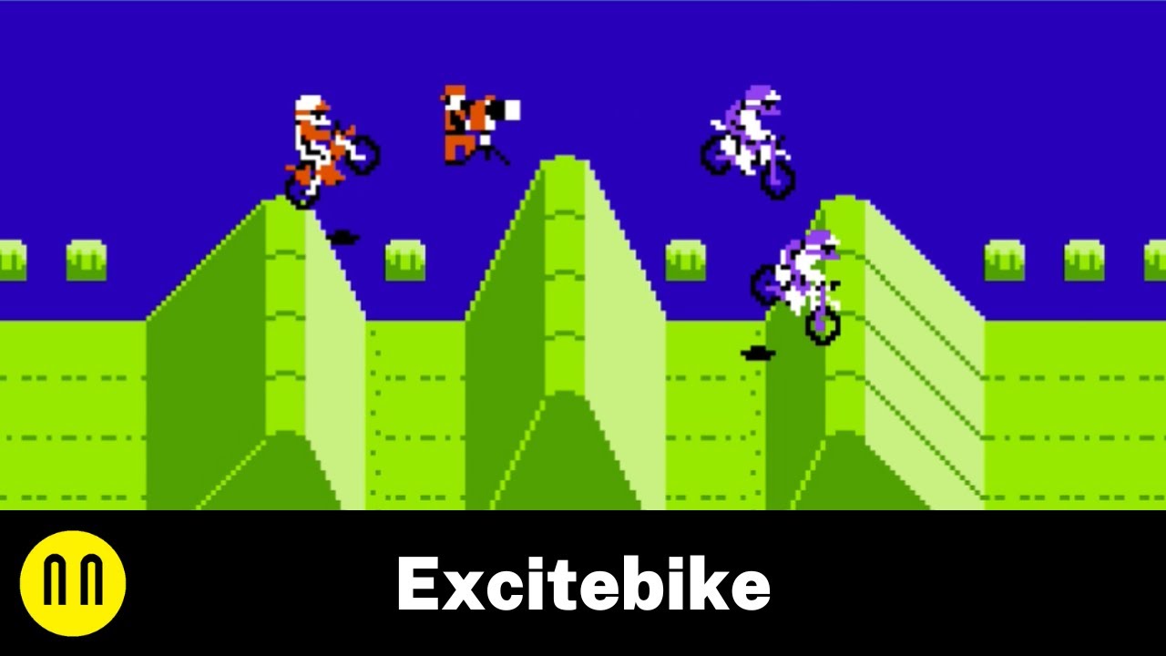 [NES] Excitebike - Full Playthrough Fast Dash With No Crash - YouTube