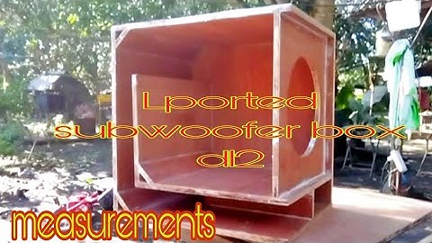 Lported subwoofer box full plan d12 bass reflex