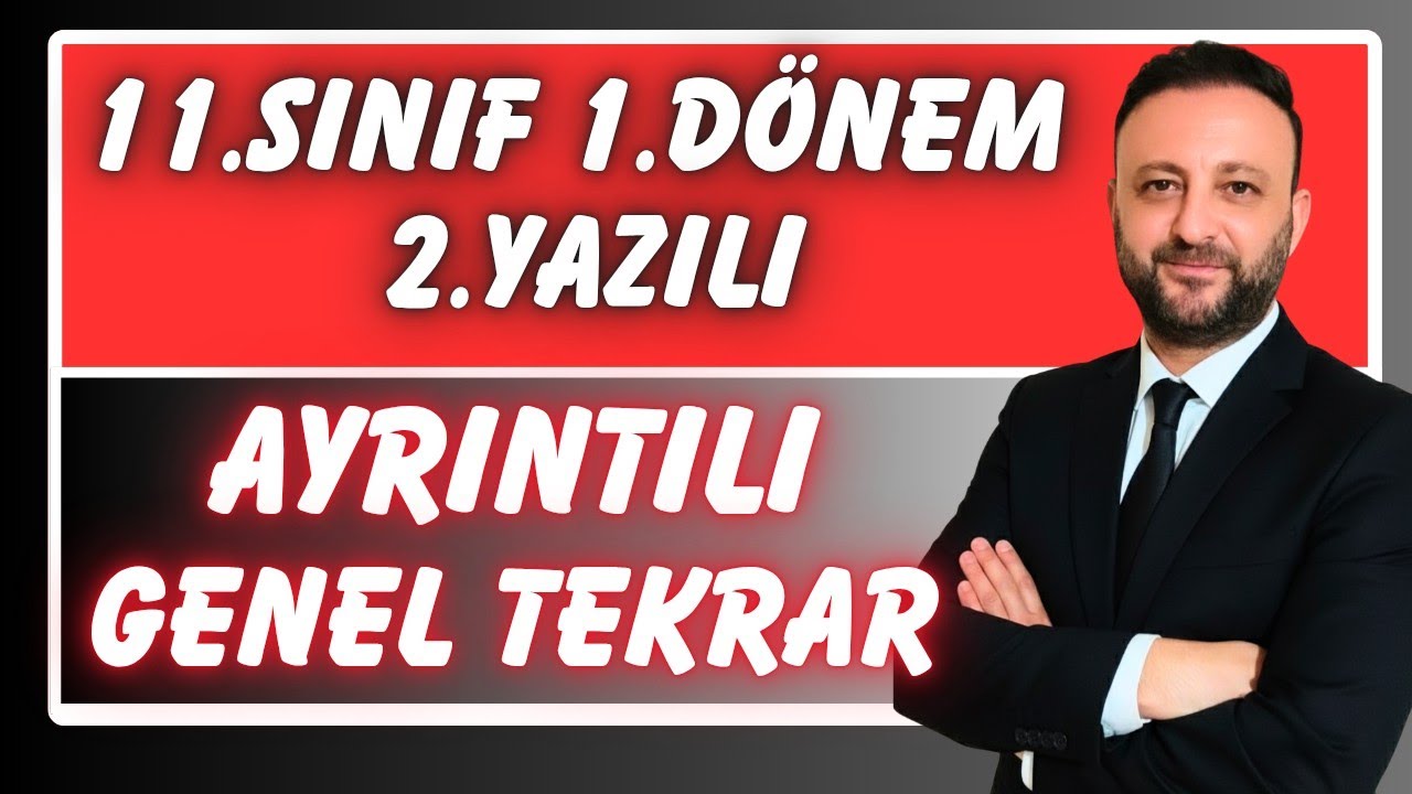 11.SINIF FİZİK 1.DÖNEM 2.YAZILIYA HAZIRLIK | AYRINTILI GENEL TEKRAR 2025-2026