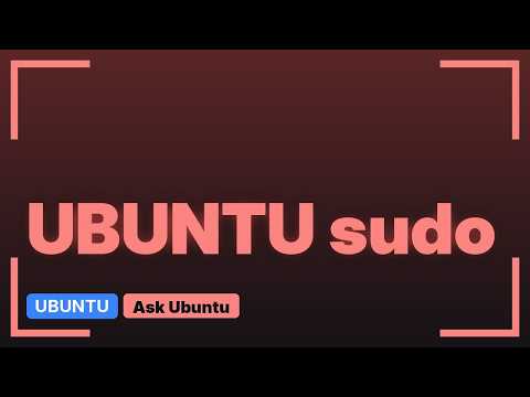 Ubuntu: Lost access to sudo (2 Solutions!!)