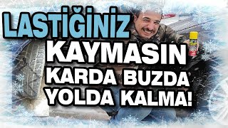 İKİ DAKİKADA KARDA YOLDA KALMAYA SON! SIVI KAR ZİNCİRİ