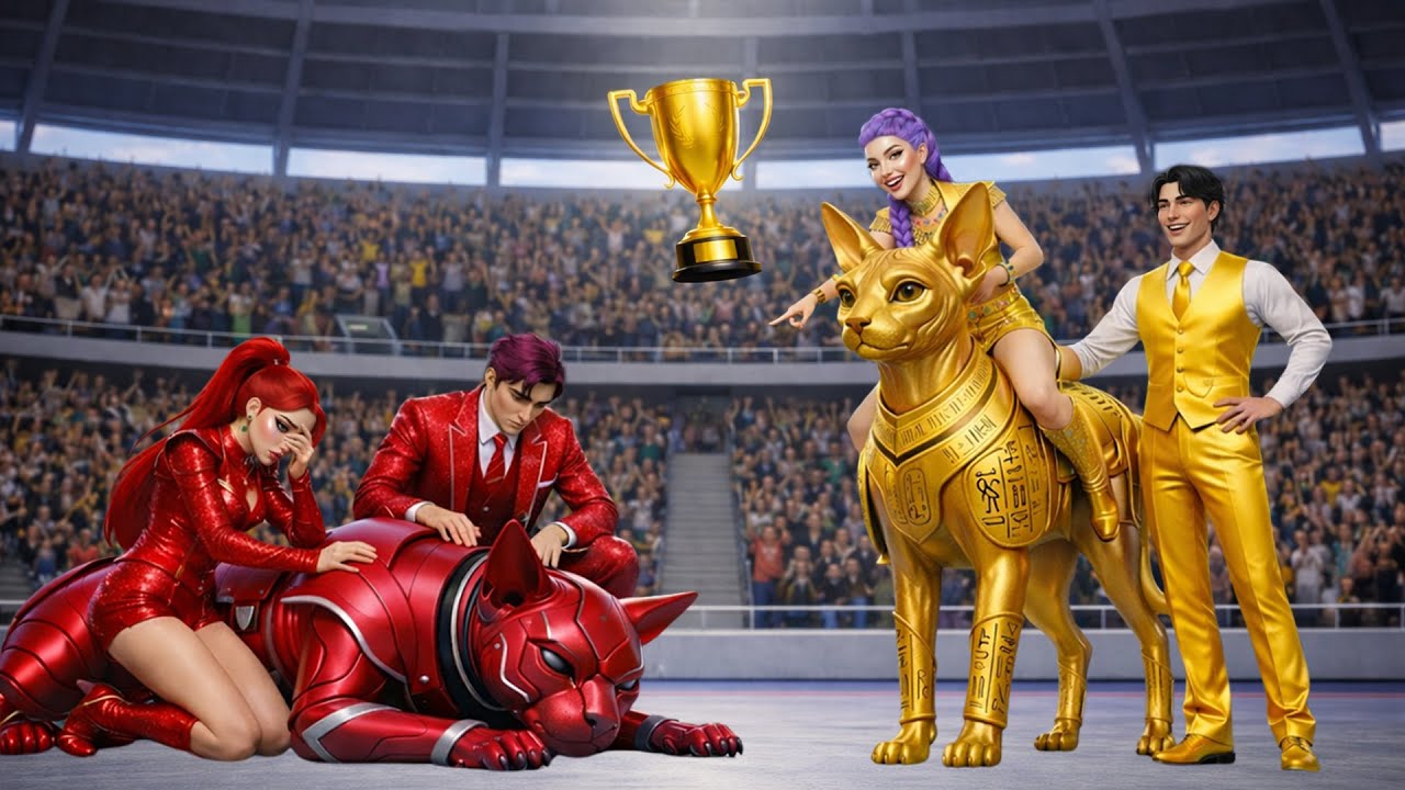 Golden Family VS Ruby Family RUMI Gets Magic Cat Racing Championship Kpop Demon Hunters Makeover