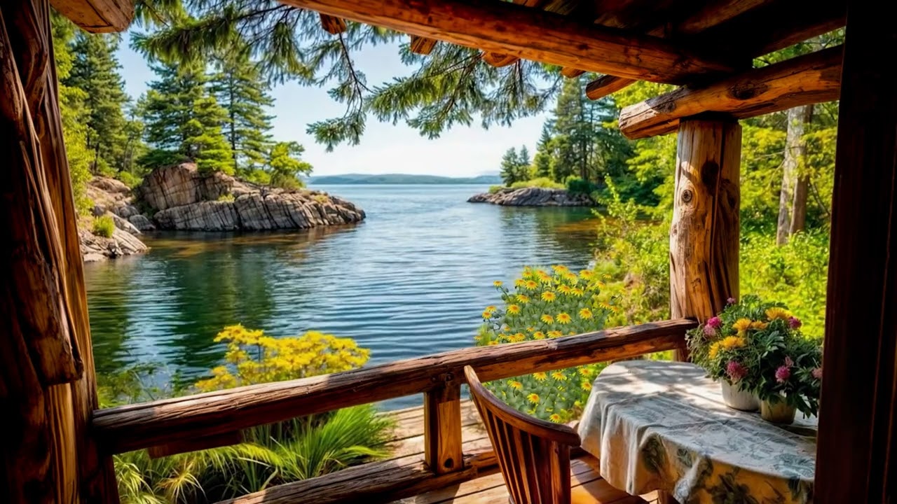 Peaceful Lake View in a Forest Cabin 🌲 | Leave the Noise Behind | Relax, Focus & Feel Calm Again