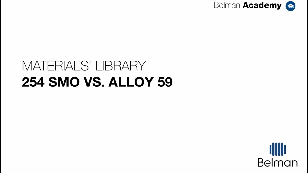 What is the difference between material 254 SMO and Alloy 59