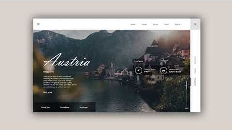 Web Design Speed Art #22 – Travel Guide website [Adobe XD]