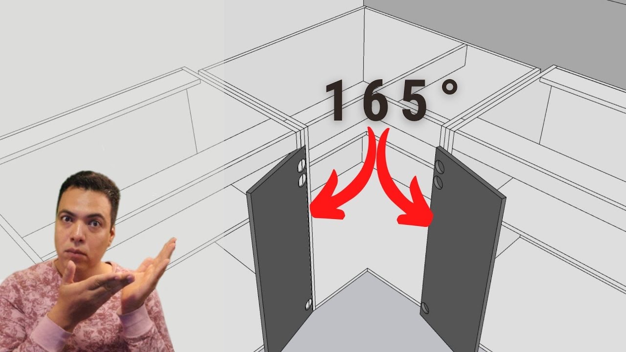 esquinero de cocina con puertas de apertura independiente