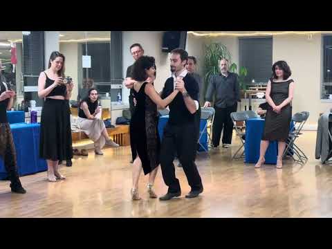 Gianpiero Galdi & Lorena Tarantino. Milonga lesson: Sácale Punta. Washington DC. April 4, 2025
