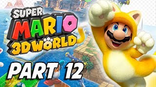 Super Mario 3D World Walkthrough Part 12 - Beep Block Skyway (100% Green Stars & Stamps)