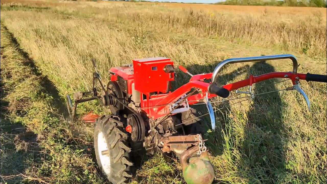 Косарка мотоблока тепер косить без пропусків - переробив