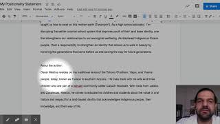 My Positionality Statement - Google Docs