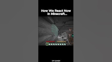 How We Used To React in Minecraft Vs How We React Now In minecraft #minecraft #shorts #gaming #react