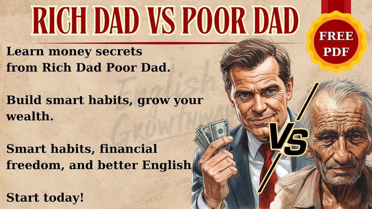 Money Lessons from Rich Dad Poor Dad | Learng English Through Story | Financial Freedom Tips