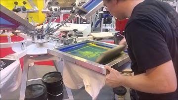 Demonstrating 4 Colour Process Print at Printwear & Promotion 2015