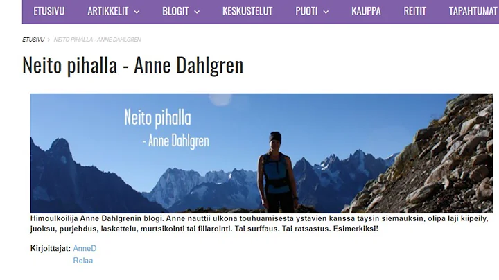 HIMOKUNTOILIJA ANNE DAHLGREN
