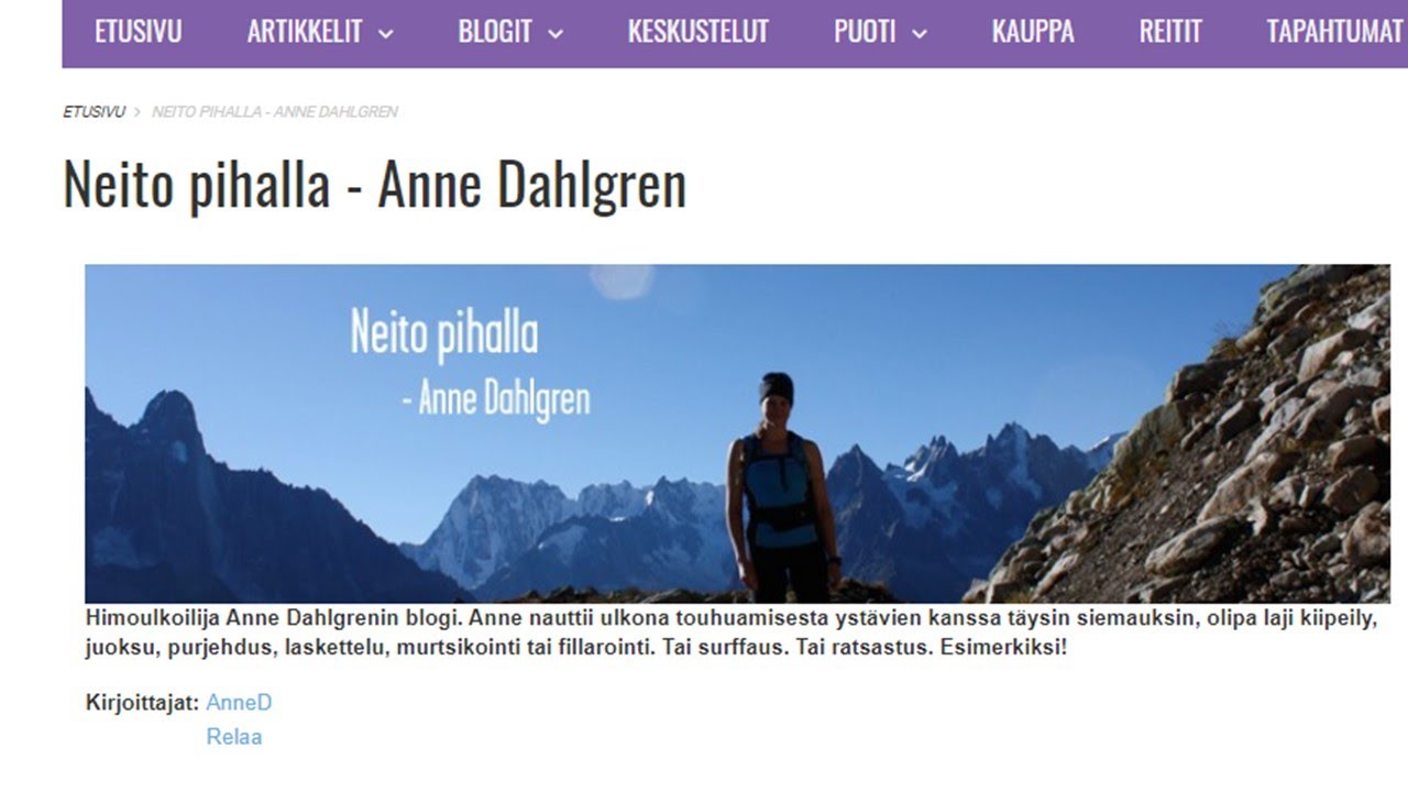 HIMOKUNTOILIJA ANNE DAHLGREN