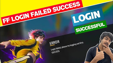 😥 Free Fire login failed please try logging out first success | free fire login failed please try |
