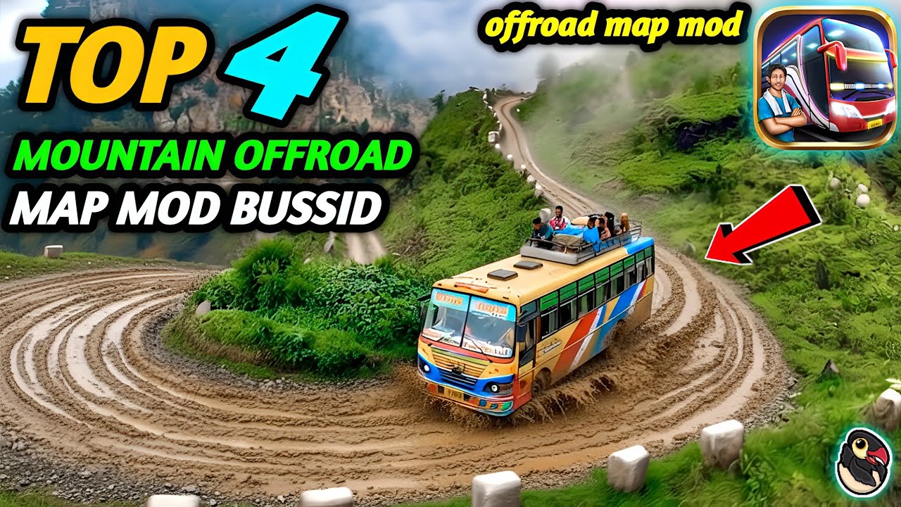 DOWNLOAD! 🔥 TOP 4 Mountain Offroad Map Mod For Bus Simulator Indonesia।Bussid Mod Map 4.3.3