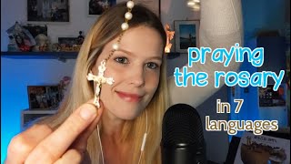 ASMR praying the rosary in 7 languages 🙏🏻