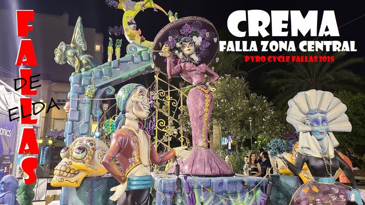 Crema fallas de Elda 2025.   Falla Zona Central Elda