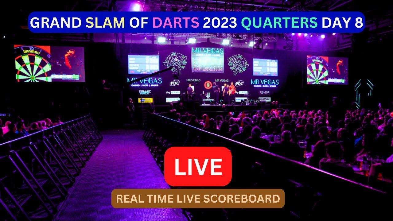 2023 Grand Slam Of Darts LIVE Score UPDATE Today Day 8 Quarter Finals