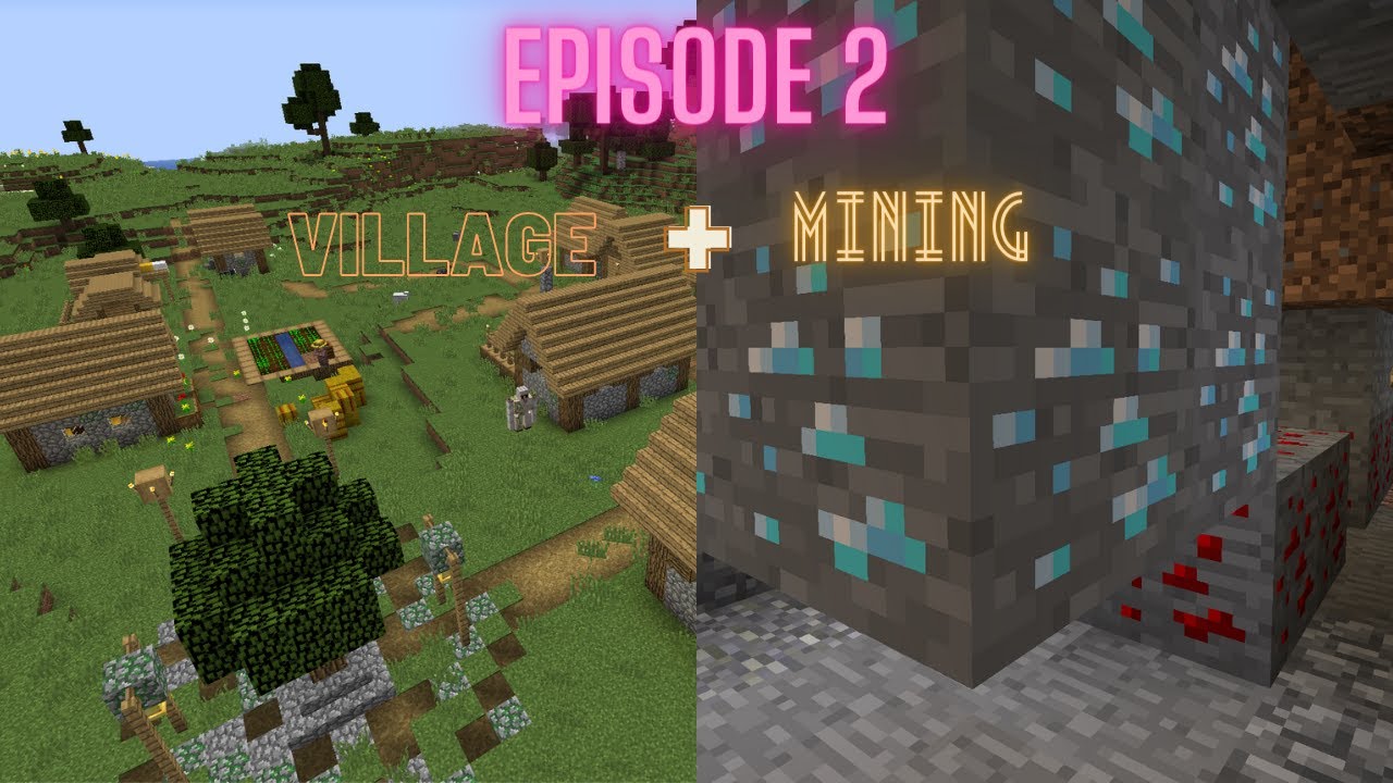 Minecraft Survival Series [Episode 2]: I found a village and got ...