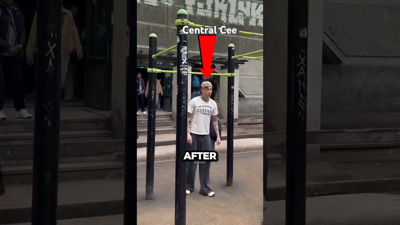 London Rapper does muscle ups Easy ‼️ 
