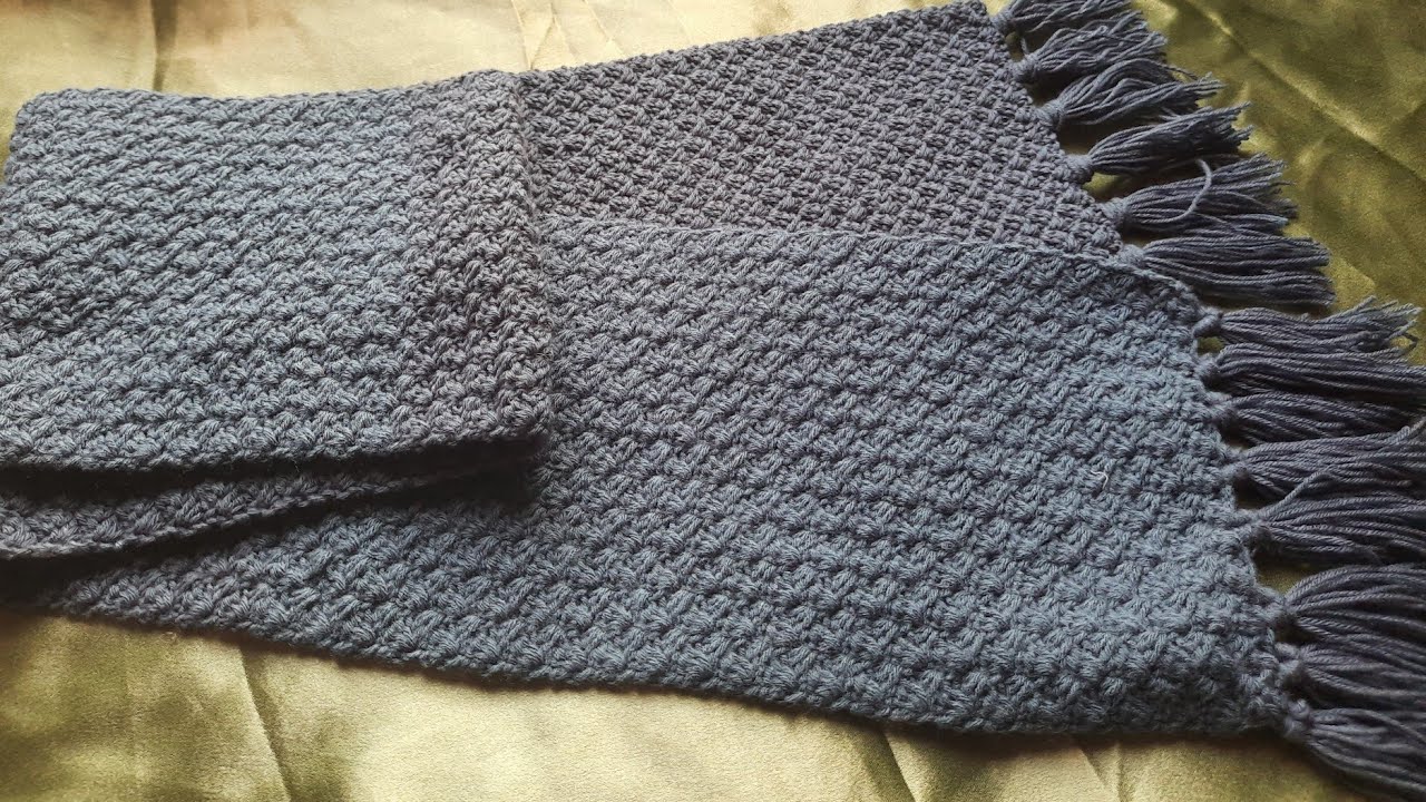 Easy crocheted scarf for both men and women🙂🙂 