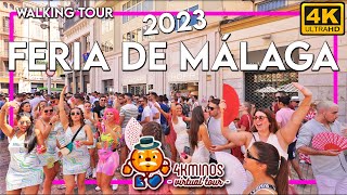 MÁLAGA DAY FAIR 2023 | Feria de Málaga | Virtual Walking Tour 4K UHD Spain 2023