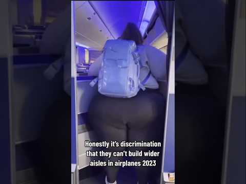 PLUS SIZE Model Feels Discriminated By Airplane Aisles