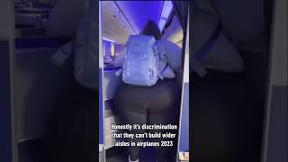PLUS SIZE Model Feels Discriminated By Airplane Aisles screenshot 3