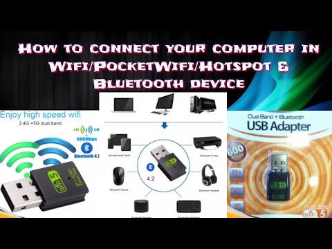 How to connect Your Computer in WifiPocketwifiHotspot and Bluetooth device using USB Wifi Adapter by JTHRONE TV