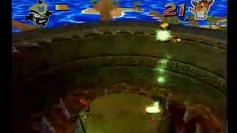 Crash Twinsanity-Cortex and Mecha Bandicoot Boss Battle