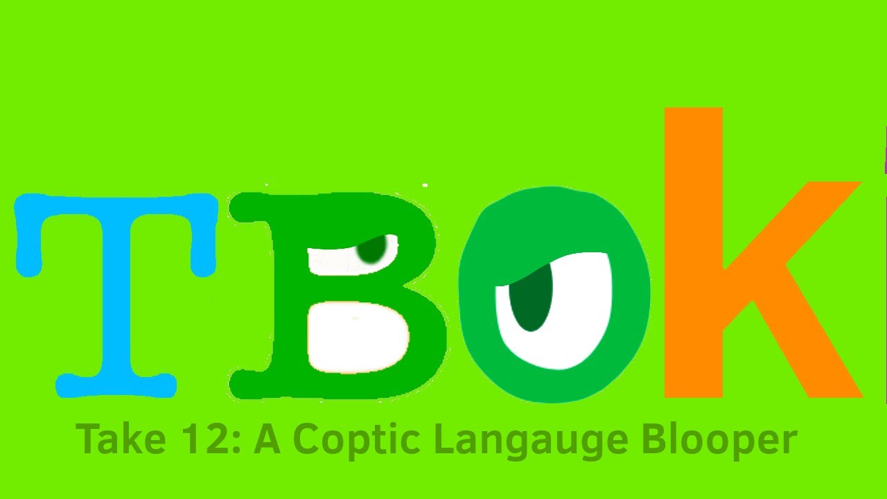 BJ's TVOkids Logo Bloopers Take 12:  A Coptic Language Blooper On The TVO Text