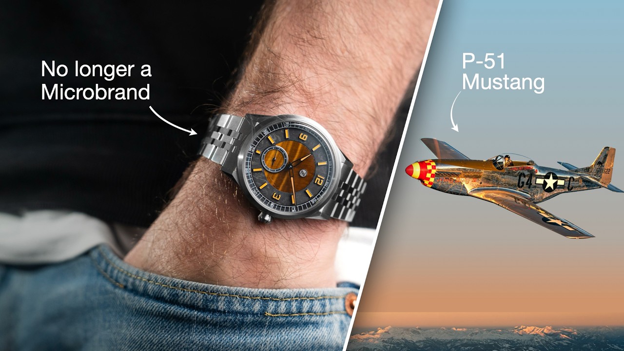 NEW Zelos Comet 39mm - Made from P-51 Mustang - YouTube