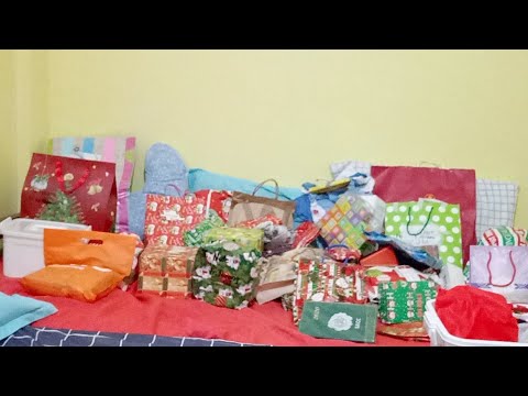 Opening of Christmas gifts we received - YouTube