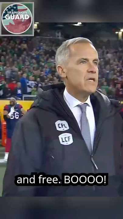 Caught on Camera 🎥. Why was Mark Carney Booed at Grey Cup?| Stand on Guard #shorts
