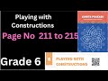Class 6- Chapter 8- Playing with Constructions- Ganitha Prakash-New NCERT Textbook 