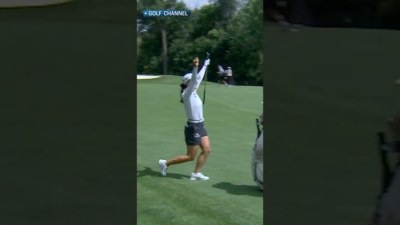 Jin Young Ko NAILS an eagle shot 😍⛳