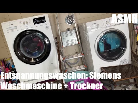 Entspannungswaschen: Siemens iQ500 Waschmaschine & Siemens iQ700 Wärmepumpentrockner - Das Duo ASMR