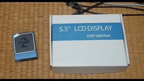 【無駄遣い】M5Stack Core2＆5.5インチ タッチスクリーン付きSHARP社高精細CGシリコン液晶パネルの紹介【ガジェット】ハルナのガジェット紹介No374