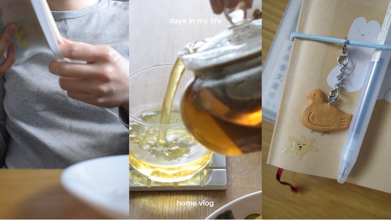 [ vlog ] コーヒーと読書と最近の日常☕️📖🍃｜おうち時間を楽しむ, グラノーラ作り, homebody diaries 