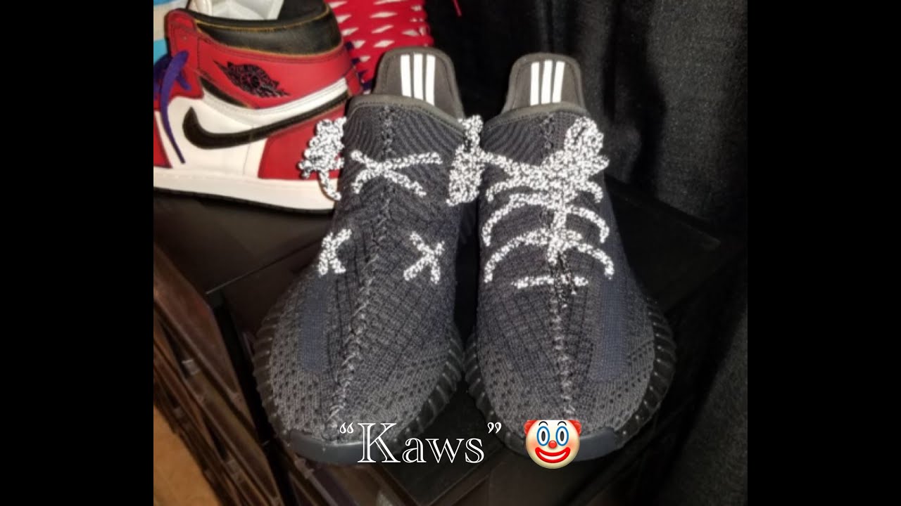 yeezy 35 kaws lacing