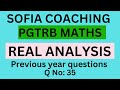 PG TRB MATHS 2024|Real Analysis|previous year questions|Q.No.35#pgtrbmaths #pgtrb#exam