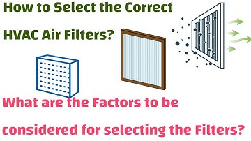 How do we  select the Correct HVAC Filter?