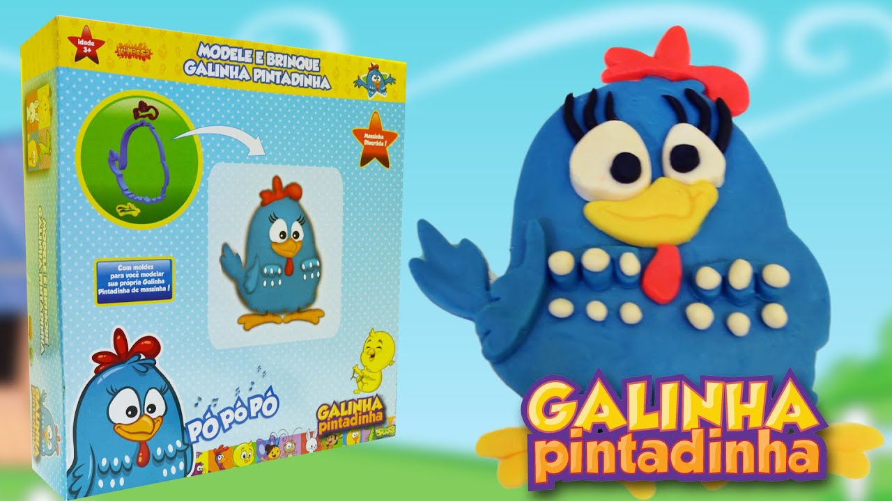 GALINHA PINTADINHA BRINQUEDO COM MASSINHA DE MODELAR
