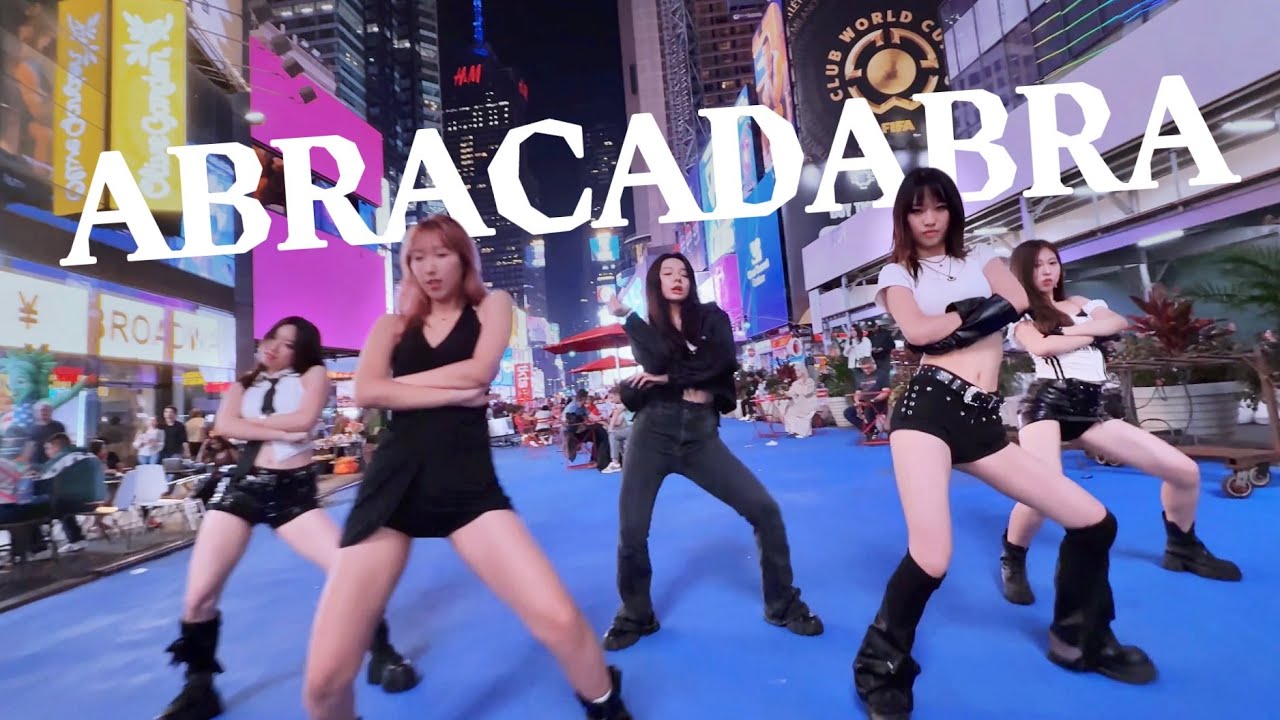 [KPOP IN PUBLIC | TIMES SQUARE] MEOVV (미야오) - ‘Abracadabra’ Dance Cover (KCON LA VER.) | ONE TAKE